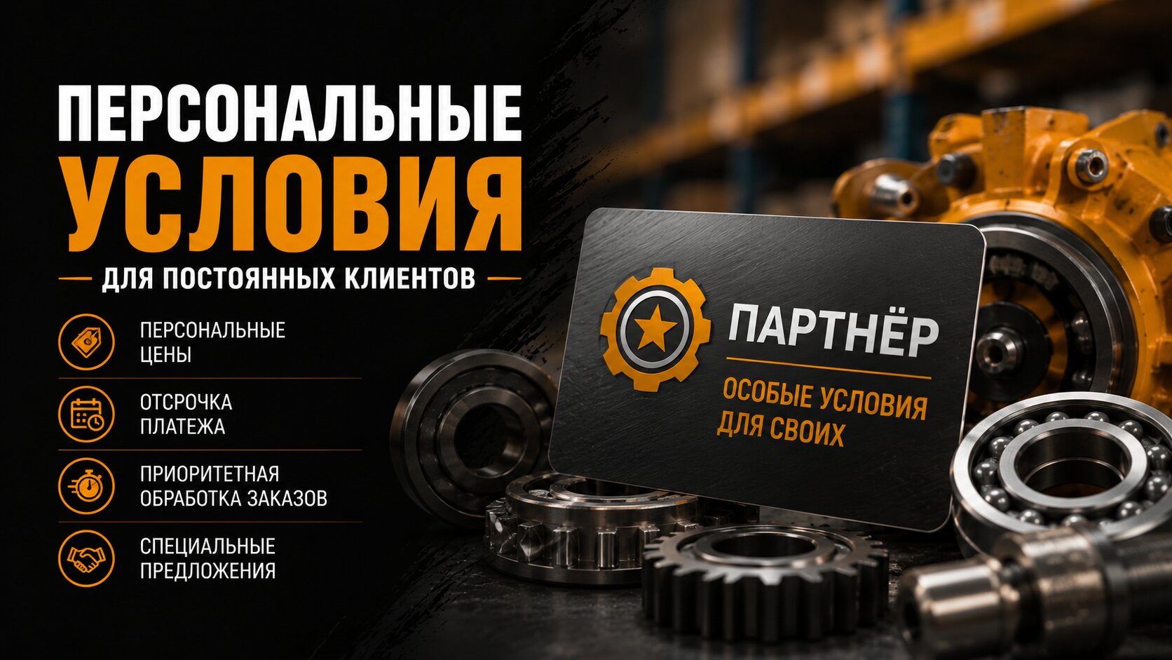 Персональные условия для постоянных клиентов